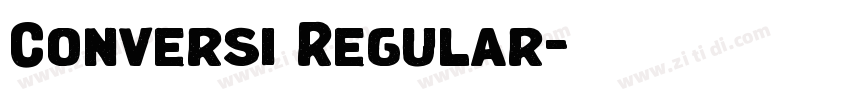 Conversi Regular字体转换 Conversi Regular字体转换